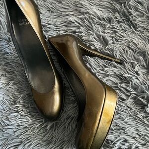 Stuart Weitzman Metallic Platform Heels size 10 $30.00